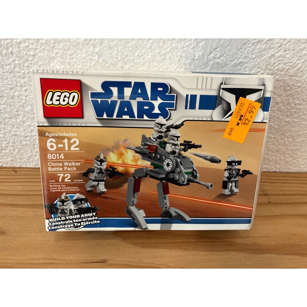 LEGO Star Wars 8014 Clone Walker Battle Pack New Sealed Retired Set 72 Pcs